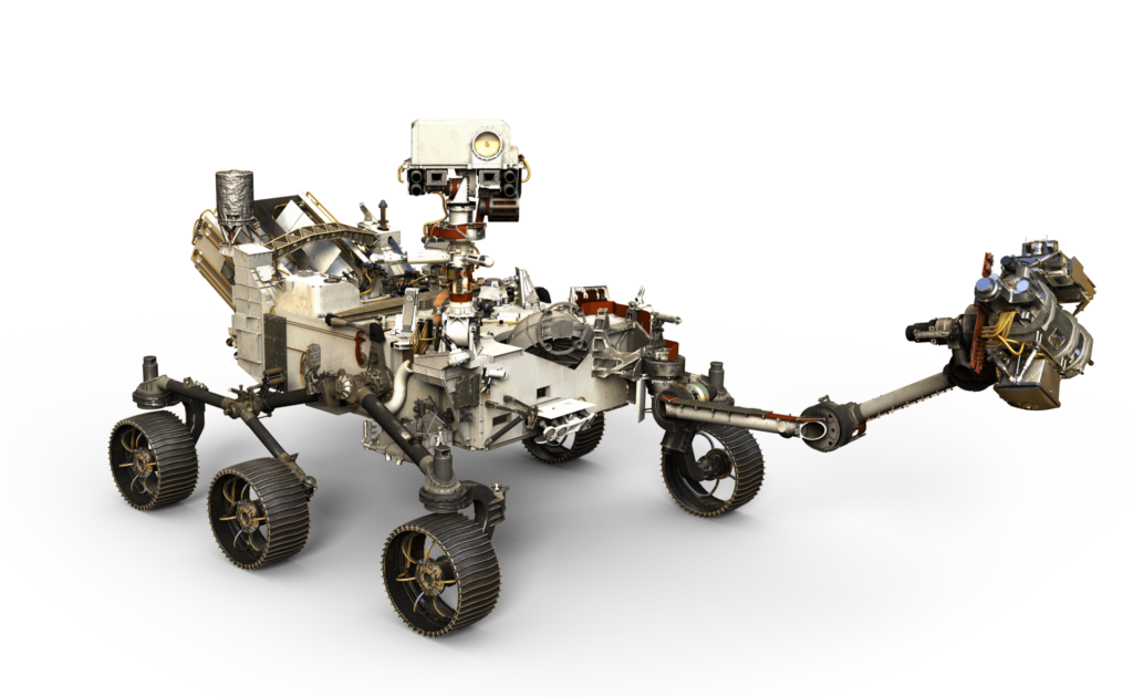 Artist's depiction of the Perseverance Rover.